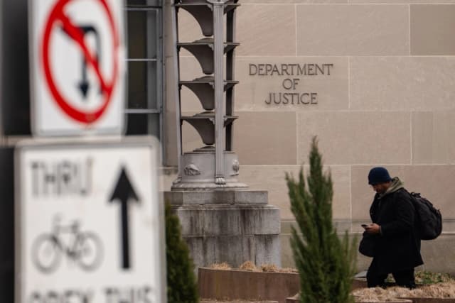 El Departamento de Justicia de EE. UU. en Washington, el 6 de enero de 2026. (Madalina Kilroy/The Epoch Times)