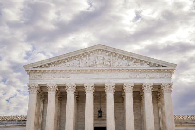 La Corte Suprema de Washington, el 21 de febrero de 2026. (Madalina Kilroy/The Epoch Times).