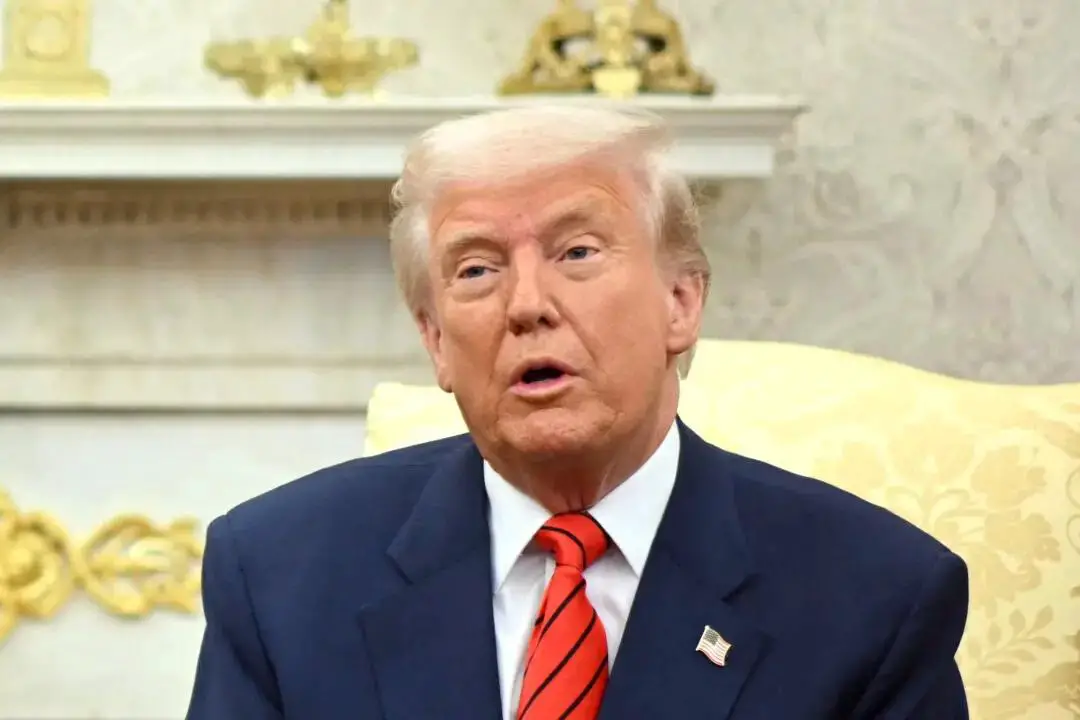 El presidente Donald Trump recibe al secretario general de la OTAN, Mark Rutte, en la Casa Blanca el 13 de marzo de 2025. (Mandel Ngan/AFP a través de Getty Images)
