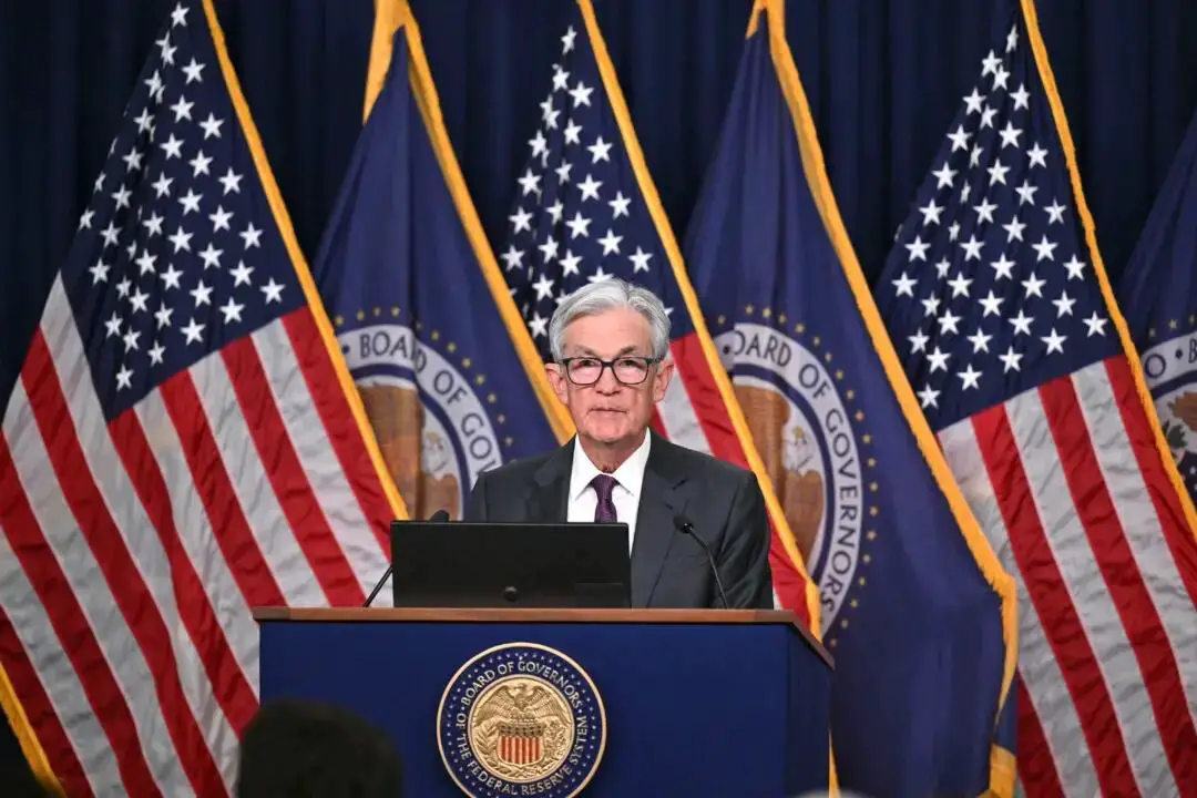 El presidente de la Reserva Federal, Jerome Powell, ofrece una conferencia de prensa tras la reunión del Comité de Política Monetaria, en la Reserva Federal de Washington, el 19 de marzo de 2025. (Roberto Schmidt/AFP a través de Getty Images)
