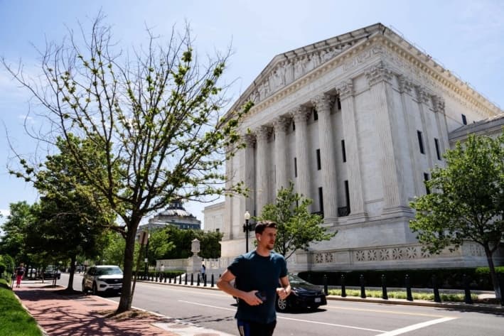La Corte Suprema de Estados Unidos, en Washington, el 19 de mayo de 2025. (Madalina Vasiliu/The Epoch Times)