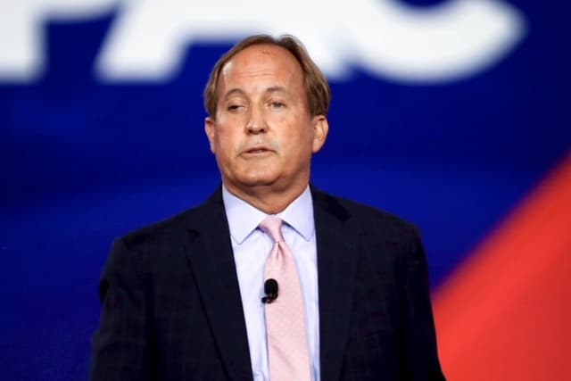 El fiscal general de Texas, Ken Paxton, habla en la Conferencia de Acción Política Conservadora, en Dallas, Texas, el 5 de agosto de 2022. (Bobby Sanchez/The Epoch Times)