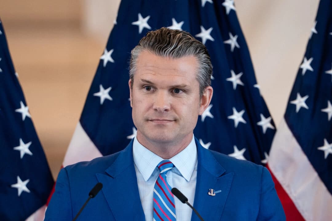 El secretario de Defensa Pete Hegseth en Washington el 26 de junio de 2025. (Madalina Kilroy/The Epoch Times).