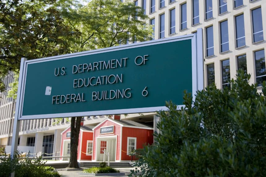 El edificio del Departamento de Educación de los Estados Unidos en Washington, el 21 de julio de 2007. (Saul Loeb/AFP a través de Getty Images).