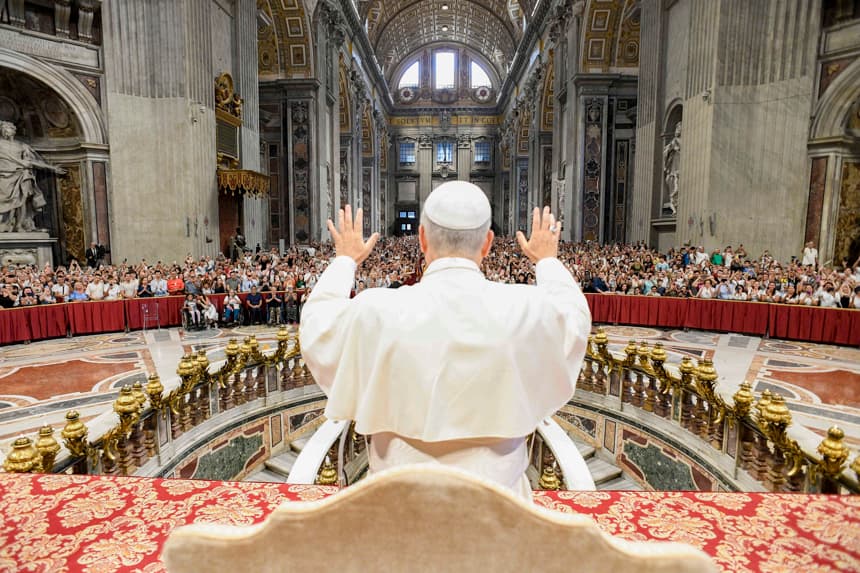 Foto archivo. El papa León XIV, durante la audiencia general de los miércoles que se celebró en el aula Pablo VI y no en la plaza de San Pedro ante el intenso calor. EFE/ Dicasterio para la Comunicación del Vaticano sobre la Audiencia General del día de hoy. (EFE/Elisabetta Trevisan // Dicasterio para la Comunicación del Vaticano // SOLO USO EDITORIAL/SOLO DISPONIBLE PARA ILUSTRAR LA NOTICIA QUE ACOMPAÑA CRÉDITO OBLIGATORIO)