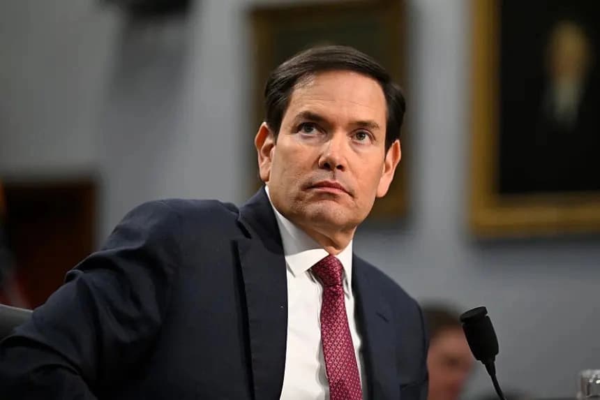 El secretario de Estado de Estados Unidos, Marco Rubio, en el edificio Rayburn House Office Building de Washington, el 21 de mayo de 2025. (John McDonnell/Getty Images).