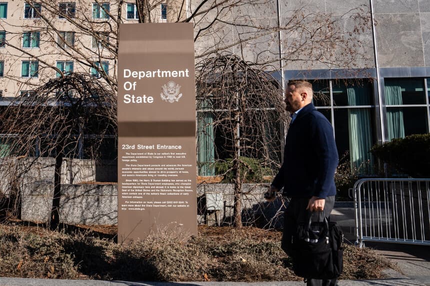 El Departamento de Estado de los Estados Unidos en Washington, el 27 de enero de 2025. (Madalina Vasiliu/The Epoch Times)