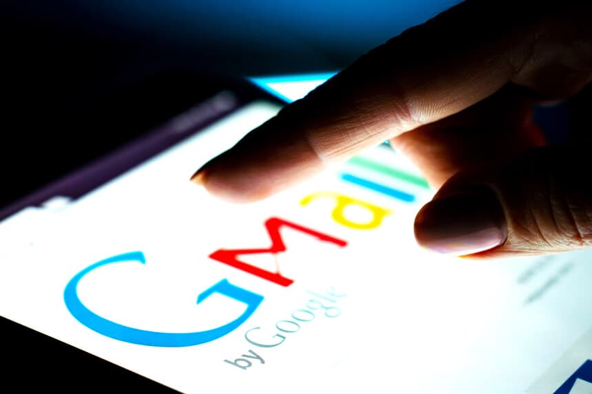 La aplicación Gmail de Google en una pantalla en una foto de archivo. (Shutterstock).