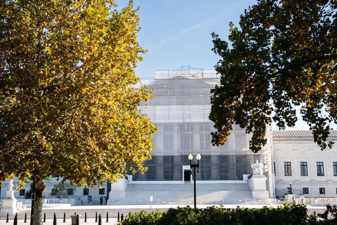 La Corte Suprema de los Estados Unidos en Washington, D.C., el 27 de octubre de 2025. (Madalina Kilroy/The Epoch Times)