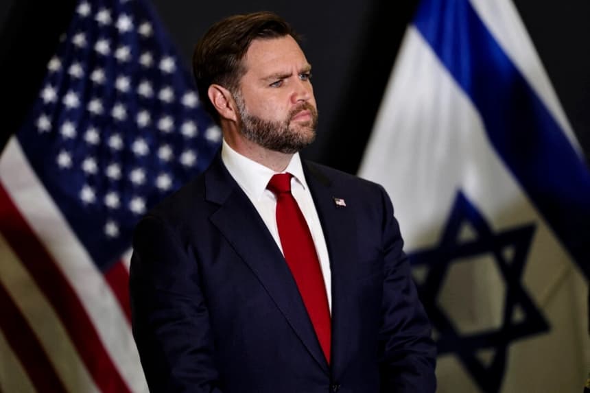El vicepresidente estadounidense JD Vance en el Centro de Coordinación Cívico-Militar, en Israel, el 21 de octubre de 2025. (Fadel Senna/AFP/Getty Images)