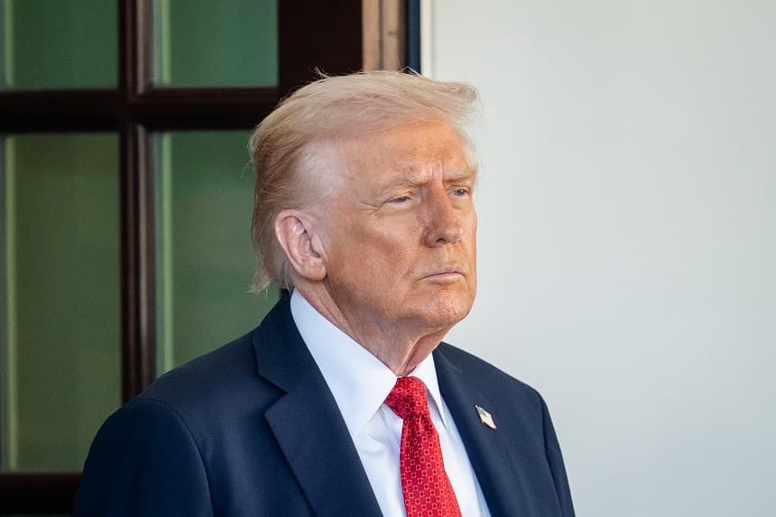 El presidente Donald Trump en la Casa Blanca el 20 de octubre de 2025. (Madalina Kilroy/The Epoch Times)