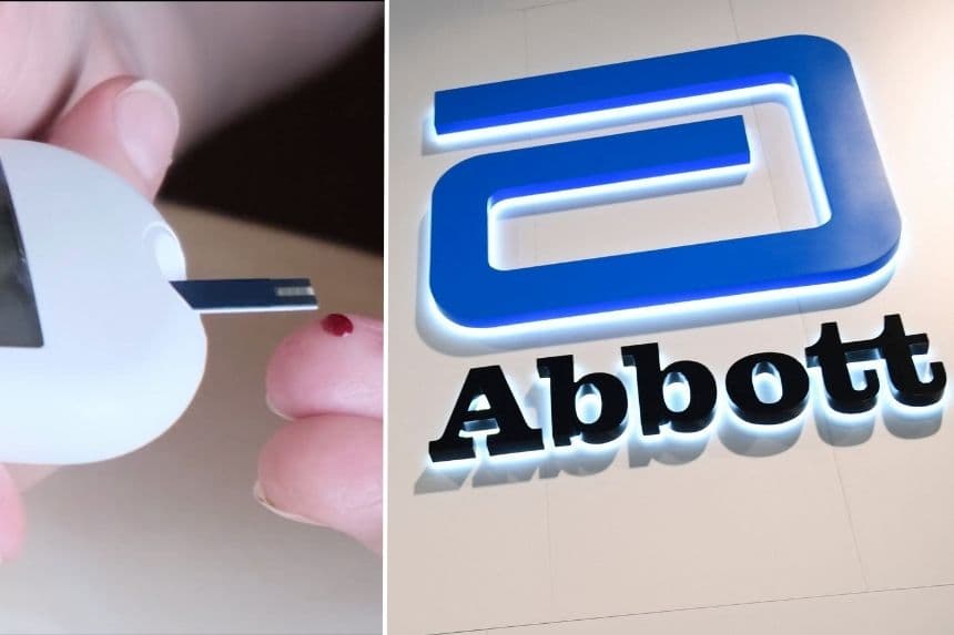 Sensor de glucosa (Storyblocks) El logotipo de Abbott Laboratories se muestra en el stand de la empresa durante el Consumer Electronics Show (CES) el 5 de enero de 2022 en Las Vegas, Nevada. (PATRICK T. FALLON / AFP vía Getty Images)