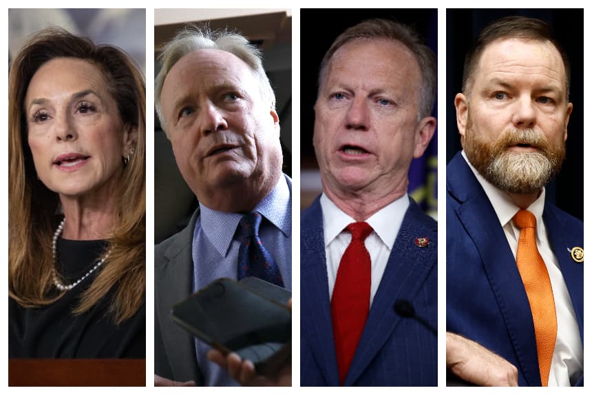 (De izquierda a derecha) Lisa McClain, Dave Joyce, Kevin Hern, Aaron Bean. (Anna Rose Layden/Getty Images, Anna Moneymaker/Getty Images, Chip Somodevilla/Getty Images, Anna Moneymaker/Getty Images )