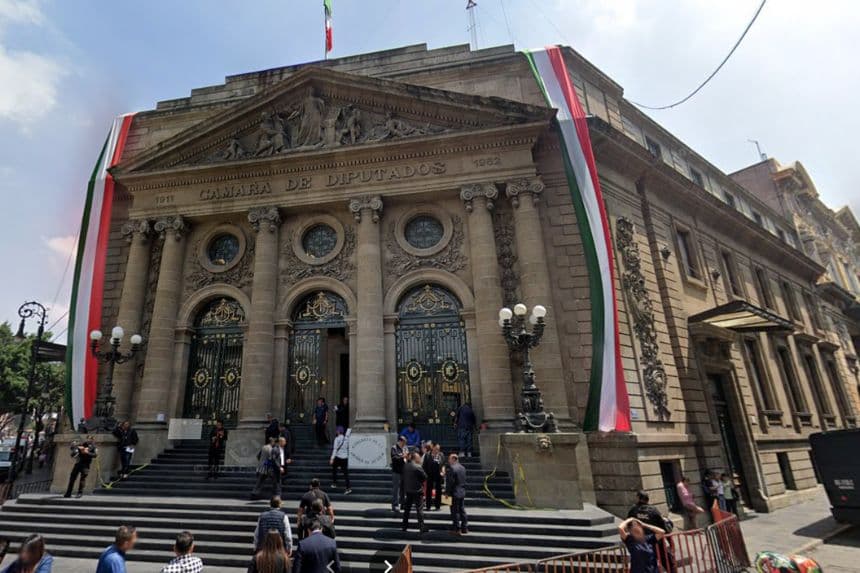 Captura de pantalla del Congreso de la Ciudad de México, septiembre del 2024. (Google Street View)