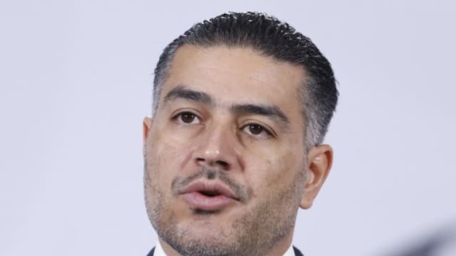 El secretario de Seguridad y Protección Ciudadana, Omar García Harfuch, habla durante una rueda de prensa en Palacio Nacional de la Ciudad de México, México. Imagen de archivo. (EFE/ Sáshenka Gutiérrez)