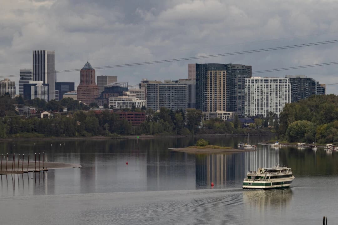 La ciudad de Portland, Oregón, el 3 de octubre de 2025. (John Fredricks/The Epoch Times)