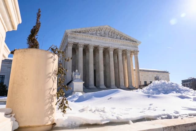 La Corte Suprema de Estados Unidos en Washington, el 2 de febrero de 2026. (Madalina Kilroy/The Epoch Times).