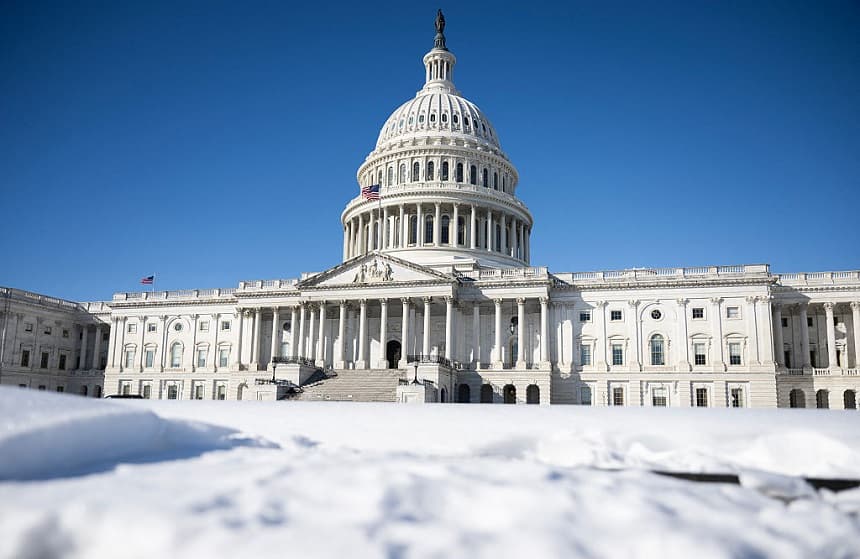 El Capitolio de Estados Unidos en Washington, D.C., el 2 de febrero de 2026. (ANDREW CABALLERO-REYNOLDS / AFP a través de Getty Images).