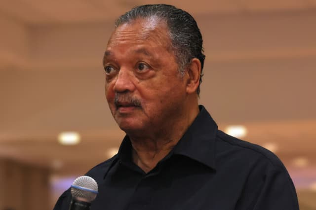 El reverendo Jesse Jackson habla durante la Convención Anual de la Red de Acción Nacional 2022 en el hotel Times Square Sheraton el 6 de abril de 2022 en la ciudad de Nueva York. (Michael M. Santiago/Getty Images)
