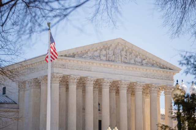 La Corte Suprema de Estados Unidos en Washington, el 2 de febrero de 2026. (Madalina Kilroy/The Epoch Times)