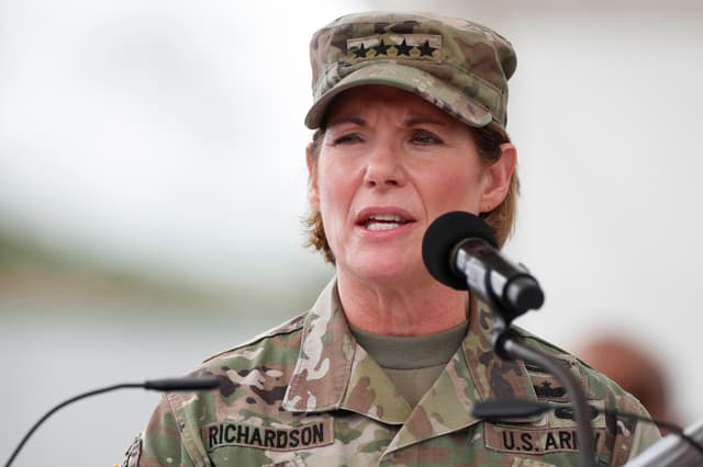 La comandante del Comando Sur de Estados Unidos, la general Laura Richardson. Imagen de archivo. (EFE/ Bienvenido Velasco)