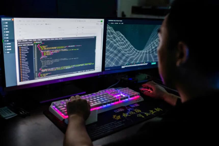 En una fotografía de archivo aparece un miembro de un presunto grupo de (hackers. Nicolas Asfouri/AFP a través de Getty Images).