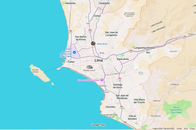 Las autoridades informan de tres detenidos por el atentado con bomba en una discoteca de Perú, mientras el número de heridos asciende a 44. (Captura de pantalla vía Google Map)