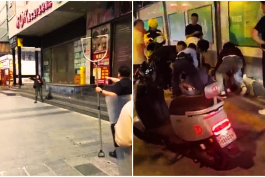 El 26 de marzo se produjeron dos incidentes de apuñalamiento en los distritos de Luohu y Longgang, en Shenzhen, pero al momento de la publicación, la policía local no había emitido ningún comunicado oficial. (Captura de pantalla del video por The Epoch Times)
