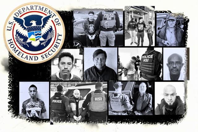 (Ilustración de The Epoch Times, Departamento de Seguridad Nacional).