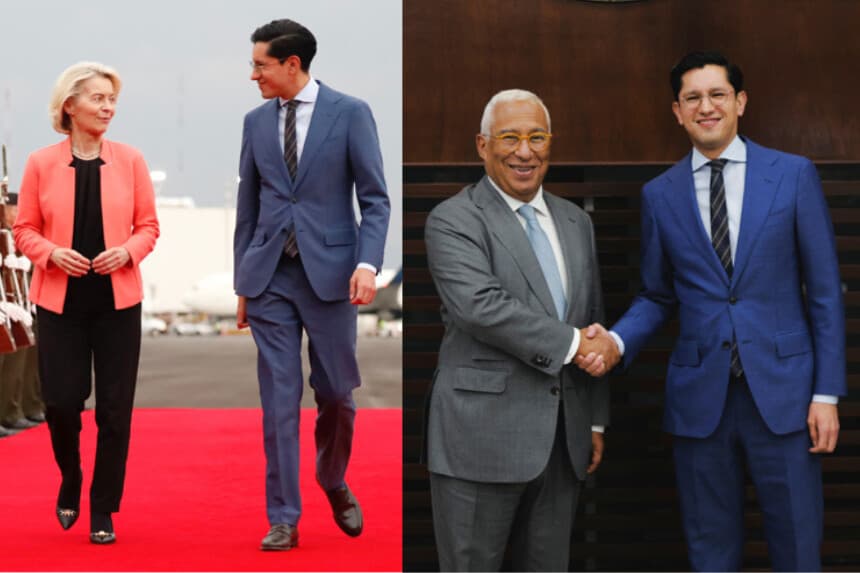 Von der Leyen y Costa llegan a México para sellar un acuerdo de cooperación