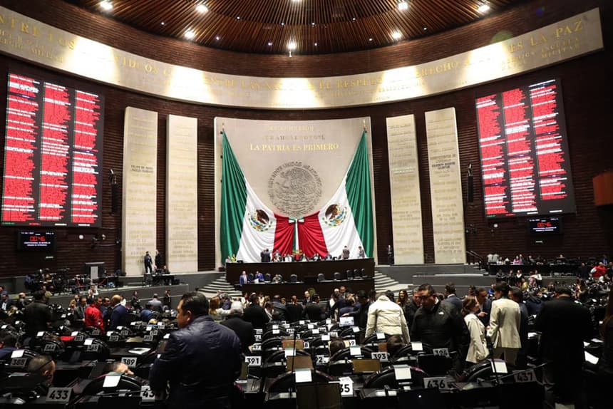 Vista general del recinto de la Cámara de Diputados en la Ciudad de México, México. Imagen de archivo. (EFE/ Madla Hartz)