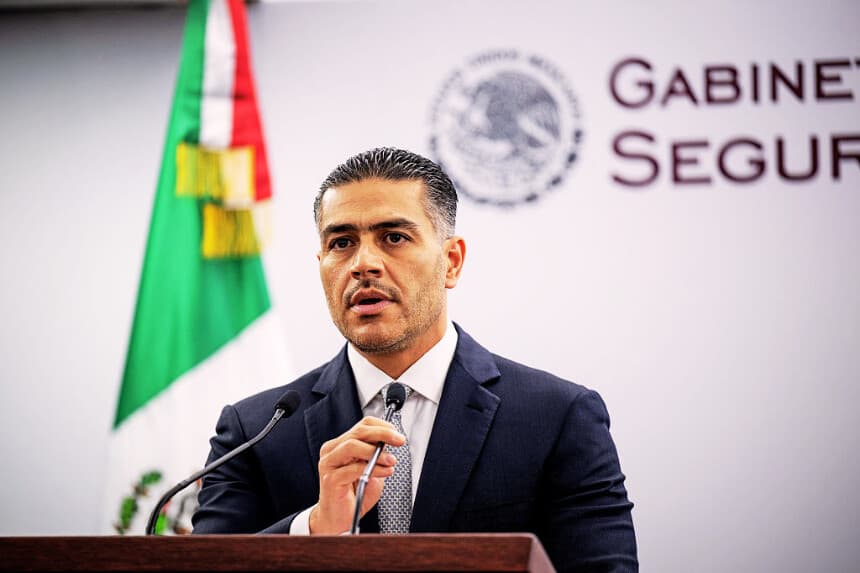 El secretario de Seguridad y Protección Ciudadana de México, Omar Hamid García Harfuch, en la Ciudad de México, el 28 de abril de 2026. (Carl de Souza / AFP vía Getty Images)