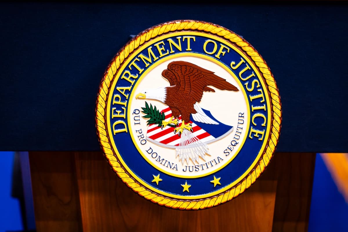 El Departamento de Justicia de Estados Unidos en Washington, el 27 de abril de 2026. (Madalina Kilroy/The Epoch Times)