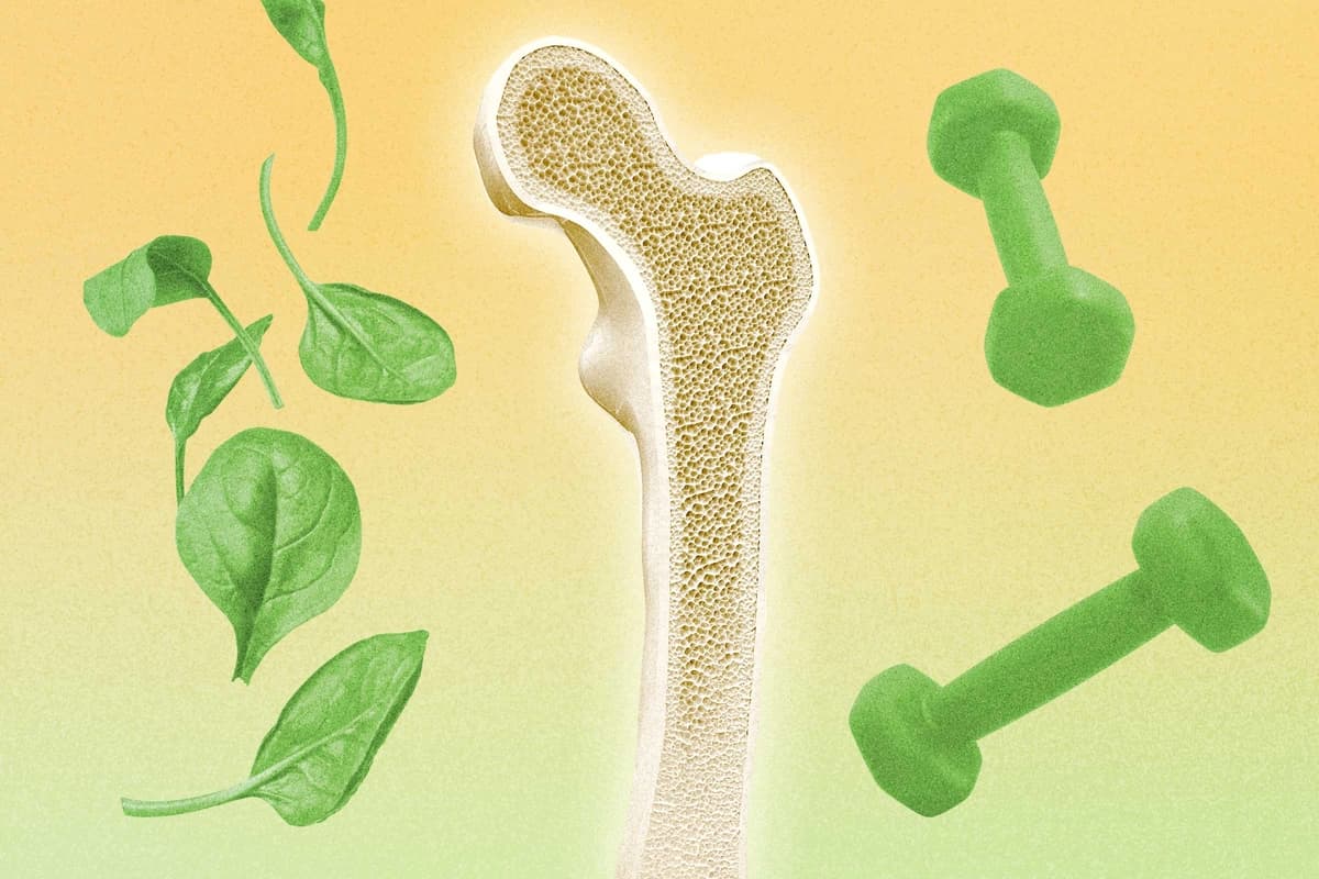 Logre huesos más fuertes a través de nutrientes y 6 ejercicios. (Ilustración de The Epoch Times, Shutterstock).