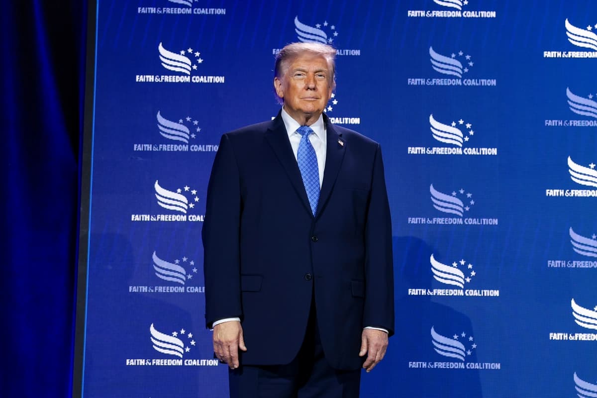 El presidente Donald Trump en Washington, el 26 de junio de 2026. (Anna Moneymaker/Getty Images)