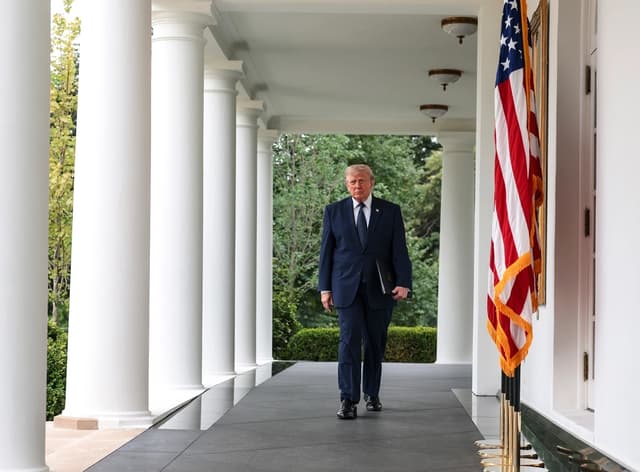 El presidente Donald Trump en Washington, el 6 de julio de 2026. (Anna Moneymaker/Getty Images)