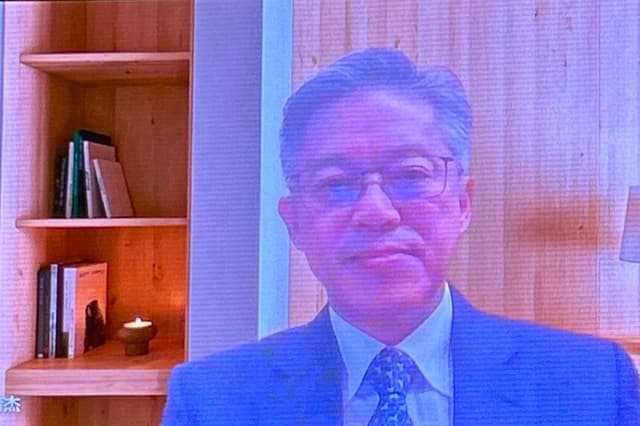 Yu-Chieh Lee, miembro asesor del Consejo de Seguridad Nacional de Taiwán, interviene durante una sesión sobre ciberseguridad del Foro de Seguridad China-Estados Unidos-Taiwán, celebrada de forma remota desde Taiwán el 21 de julio de 2026. (Cortesía del Instituto Consilium.).