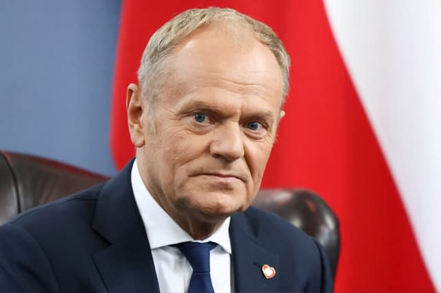 El primer ministro polaco Donald Tusk en Londres, Inglaterra, el 27 de mayo de 2026. (Jack Taylor/Reuters).
