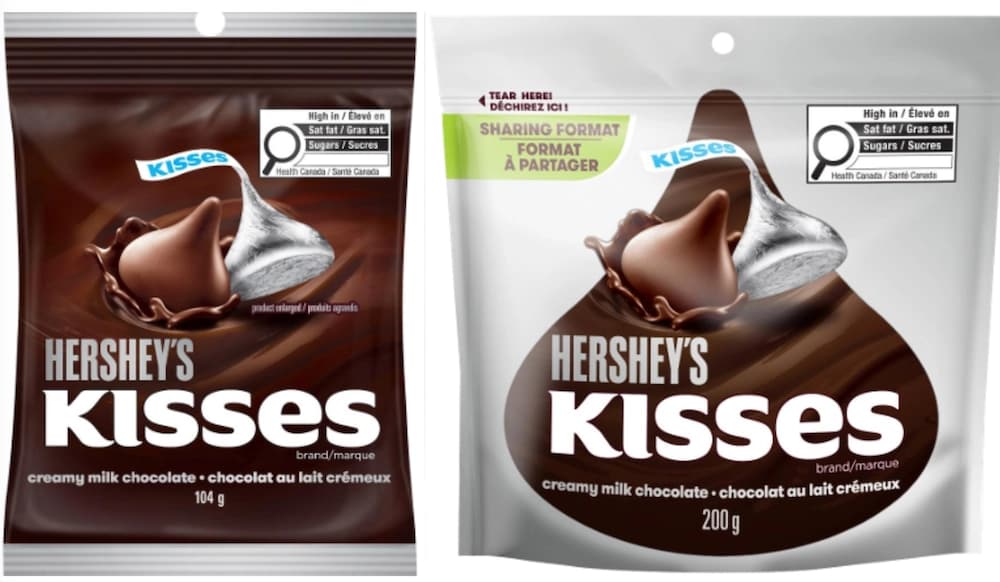Retiro de Hershey’s Kisses en Canadá por almendras no declaradas