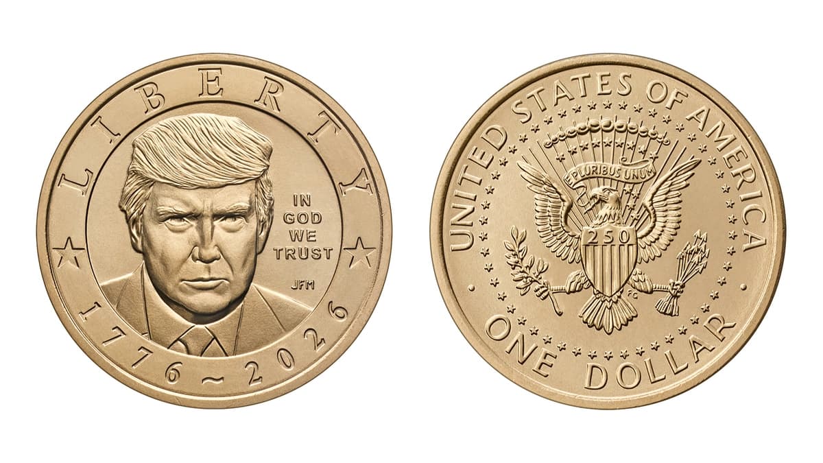 Casa de la Moneda de EE. UU. inicia venta de monedas con la imagen de Trump