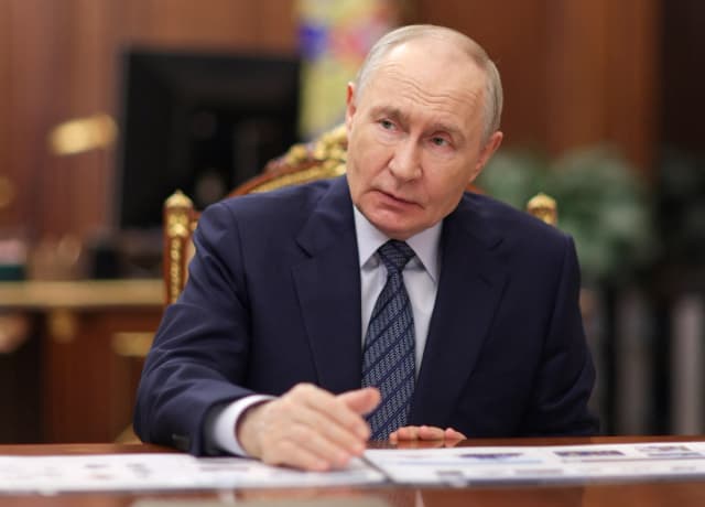 El presidente ruso, Vladimir Putin, en Moscú el 26 de agosto de 2026. (Mikhail Metzel/Pool/AFP vía Getty Images)