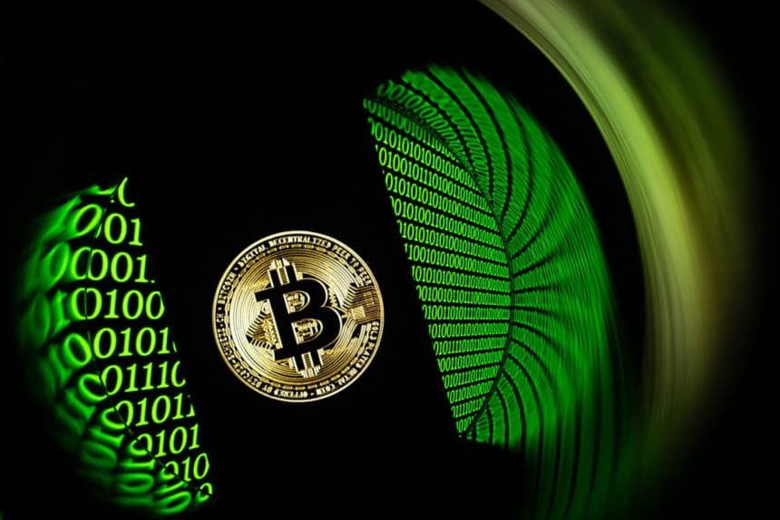 Esta fotografía de ilustración, tomada en Mulhouse, en el este de Francia, el 11 de febrero de 2025, muestra el logotipo de bitcoin en la pantalla de un teléfono inteligente. (SEBASTIEN BOZON / AFP via Getty Images)