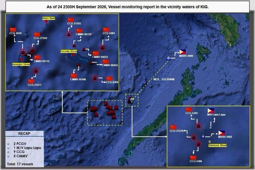 China bloquea una misión de reabastecimiento filipina en el Mar de China Meridional
