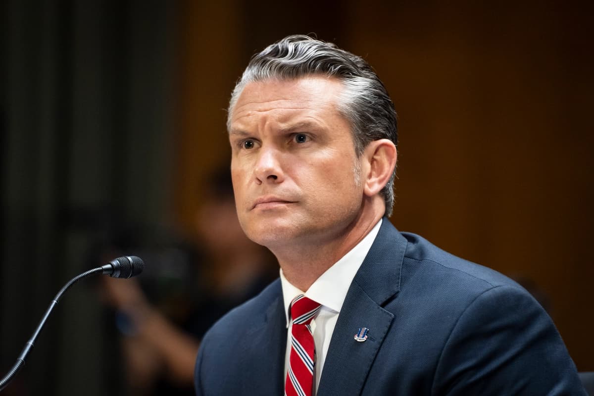 El secretario de Guerra, Pete Hegseth, testifica ante el Comité de Asignaciones del Senado en Washington el 21 de julio de 2026. (Madalina Kilroy/The Epoch Times)