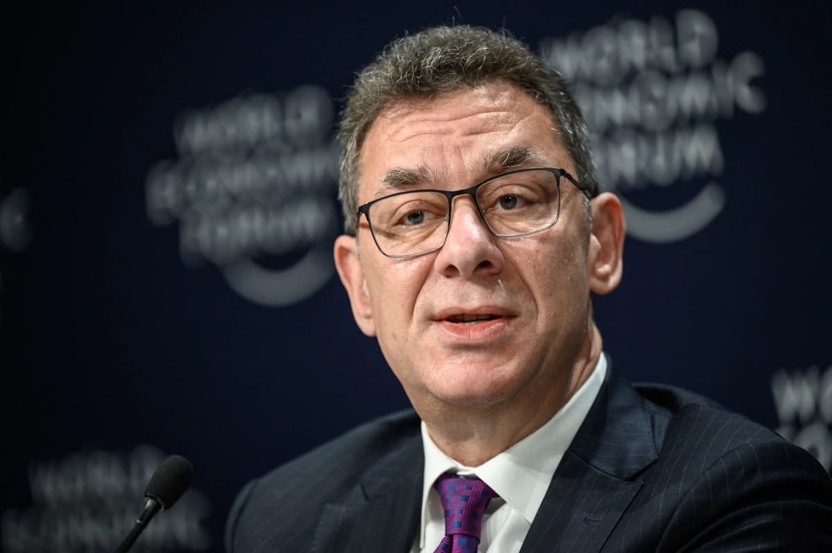 El director ejecutivo de Pfizer, Albert Bourla, en Davos el 25 de mayo de 2022. (Fabrice Coffrini/AFP vía Getty Images).