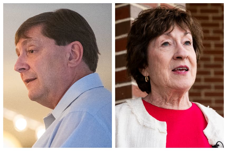 Susan Collins y Troy Jackson se enfrentan por Trump y el aborto en primer debate en Maine