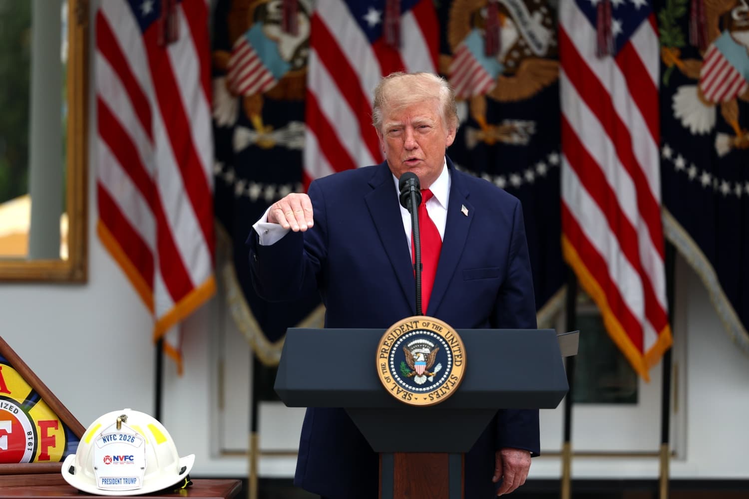 El presidente de EE. UU., Donald Trump, en la Casa Blanca. (EFE/EPA/TOM BRENNER / POOL)