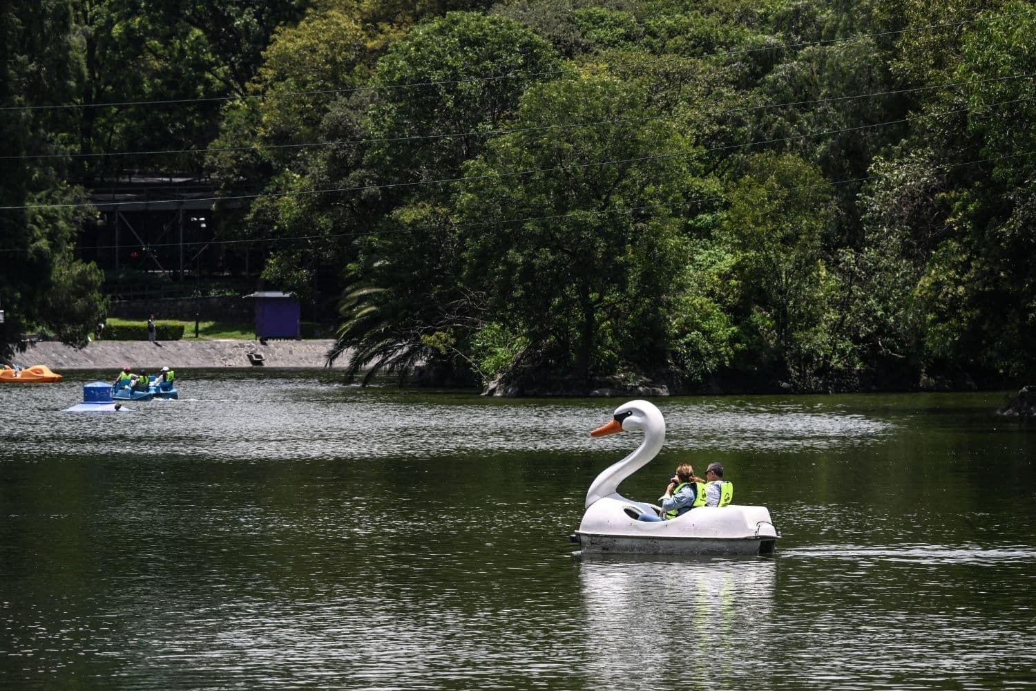 Imagen ilustrativa: Lago ornamental en la Ciudad de México. (YURI CORTEZ/AFP via Getty Images)