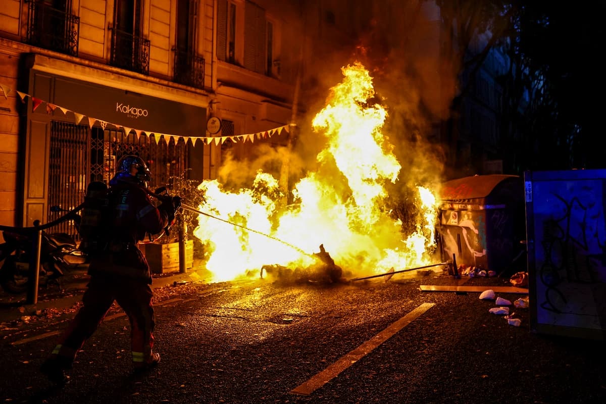París informa de 1300 arrestos en una nueva jornada de tensión y desórdenes en Francia