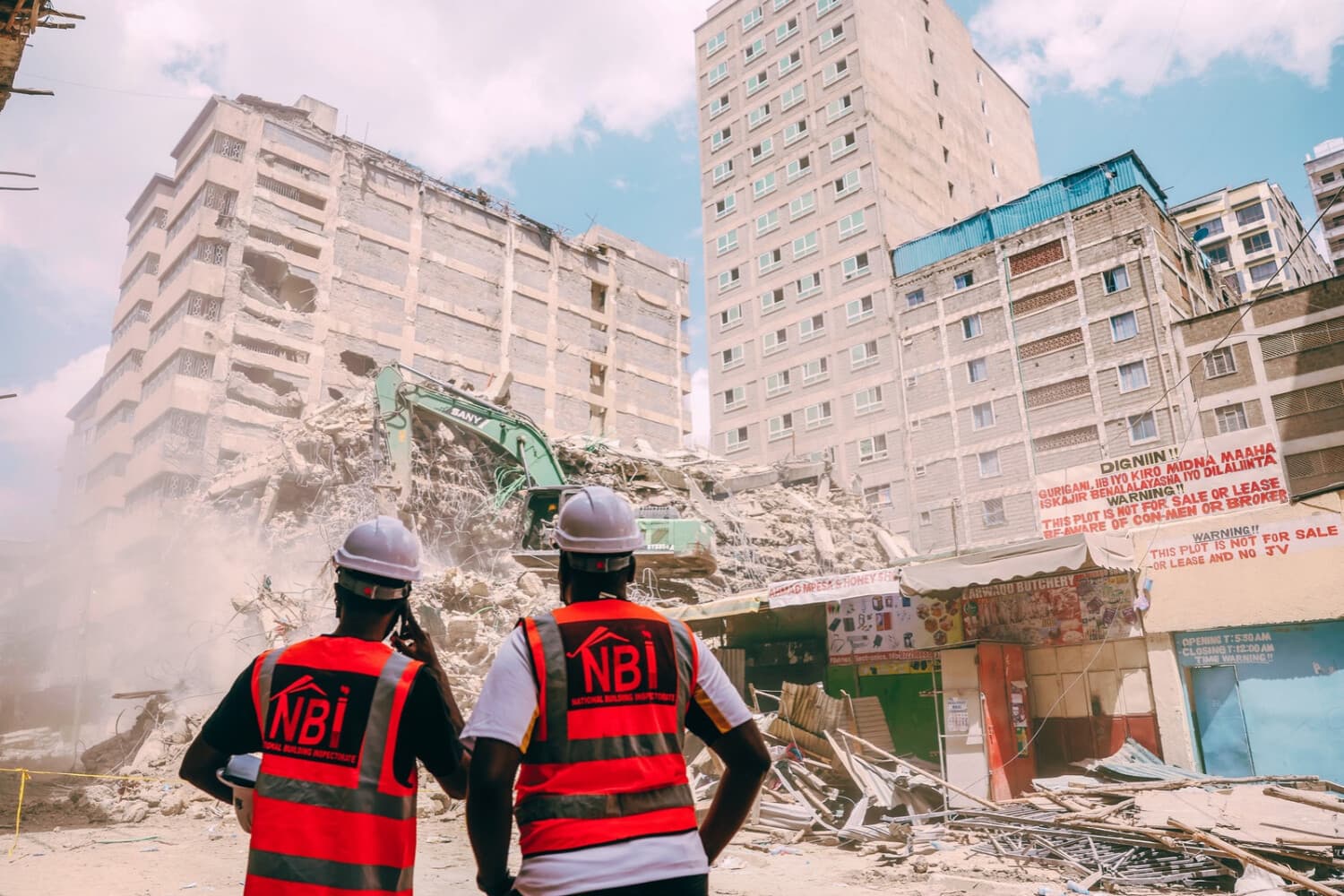 Seis días después del derrumbe en Nairobi, 16 personas siguen desaparecidas